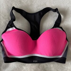 VSX Black and Pink Sports Bra size 32D
